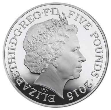 UK 2015 £5 50th Anniversary of The Death of Sir Winston Churchill Silver Proof Coin