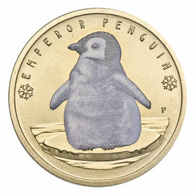 2017 $1 Australian Antarctic Territory Emperor Penguins PNC