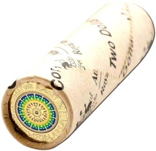 2017 $2 Lest We Forget Coloured Uncirculated Mint Roll