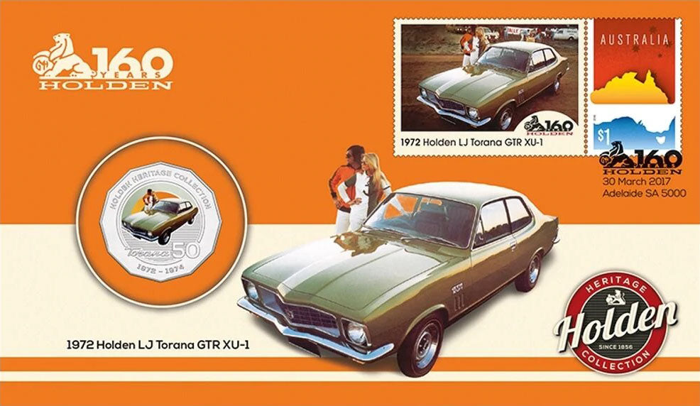 2017 50c Holden 160 Years 1972 LJ Torana GTR XU-1 PNC