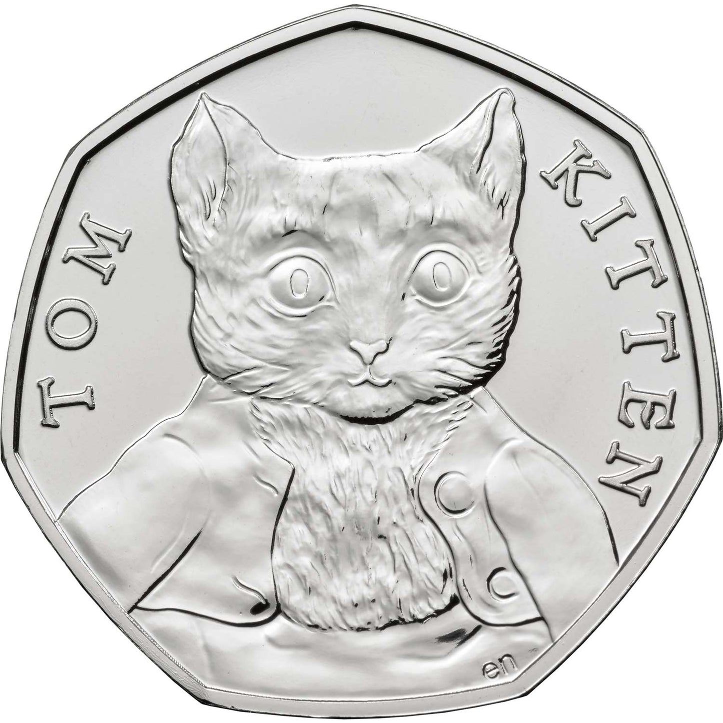 UK 2017 50p Celebrating Beatrix Potter and Her Little Tales Tom Kitten Uncirculated Coin
