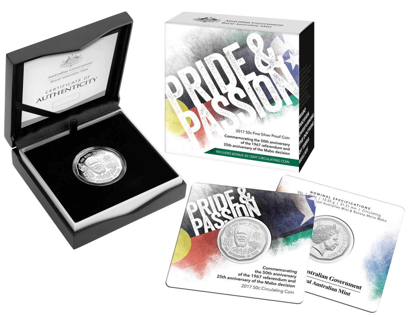 2017 50c Pride & Passion Mabo Silver Proof Coin