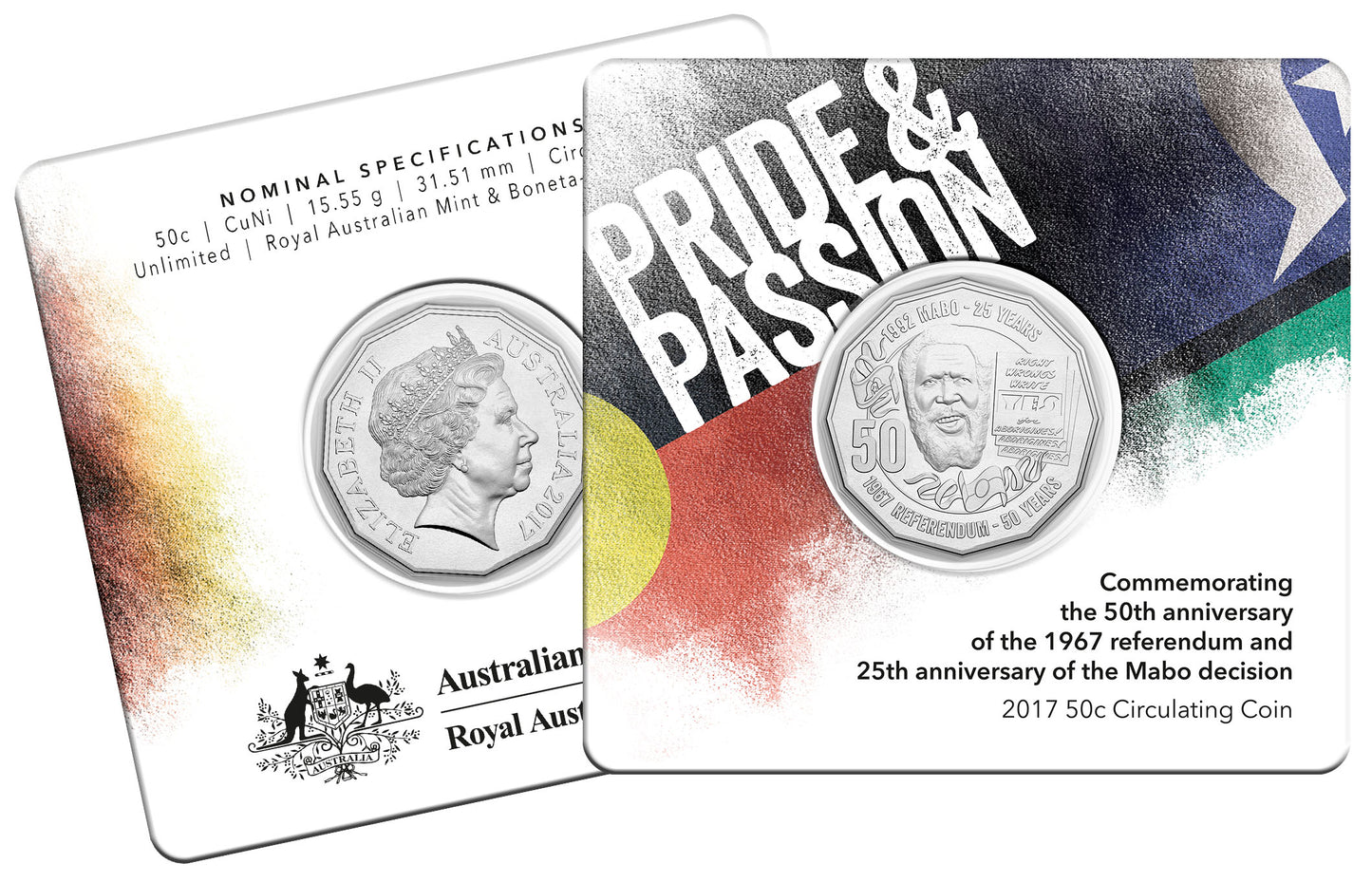 2017 50c Pride & Passion Mabo Silver Proof Coin