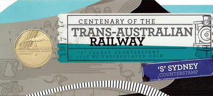2017 $1 Centenary of The Trans-Australian Railway 'S' Counterstamp Uncirculated Coin
