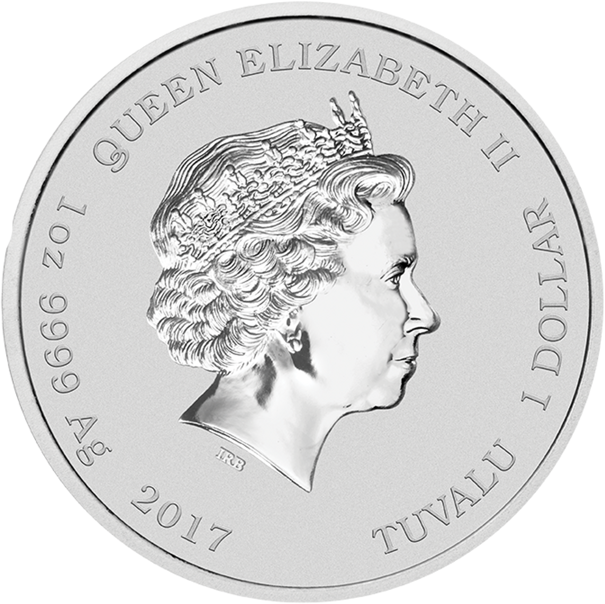 Tuvalu 2016 $1 Ghostbusters Crew 1oz Silver Coloured Proof Coin