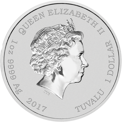 Tuvalu 2016 $1 Ghostbusters Crew 1oz Silver Coloured Proof Coin