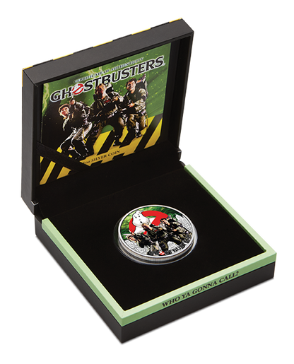 Tuvalu 2016 $1 Ghostbusters Crew 1oz Silver Coloured Proof Coin