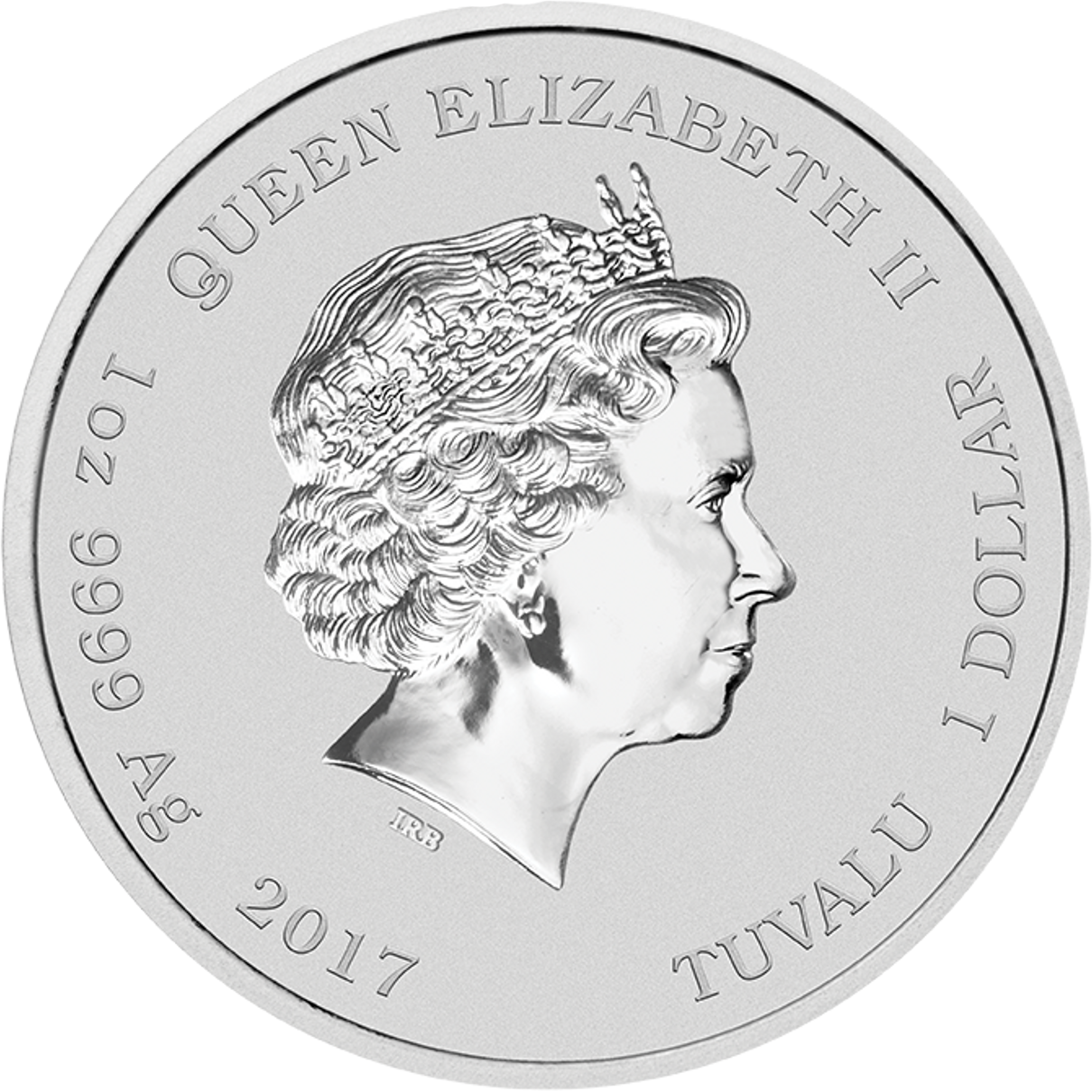 Tuvalu 2016 $1 Ghostbusters Slimer 1oz Silver Coloured Proof Coin