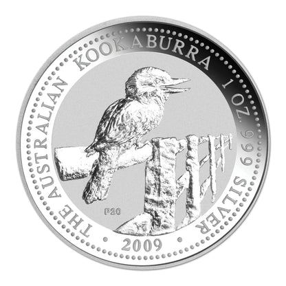 2009 $1 Australian Kookaburra 20th Edition 1oz Silver BU 20 Coin Set