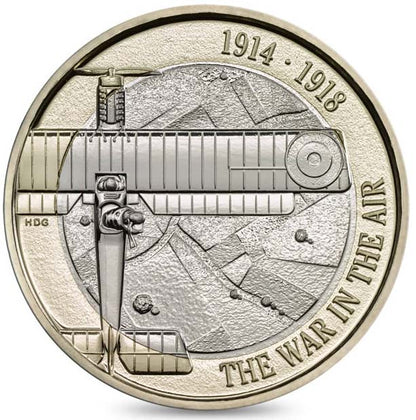 UK 2017 £2 The First World War Aviation Uncirculated Coin