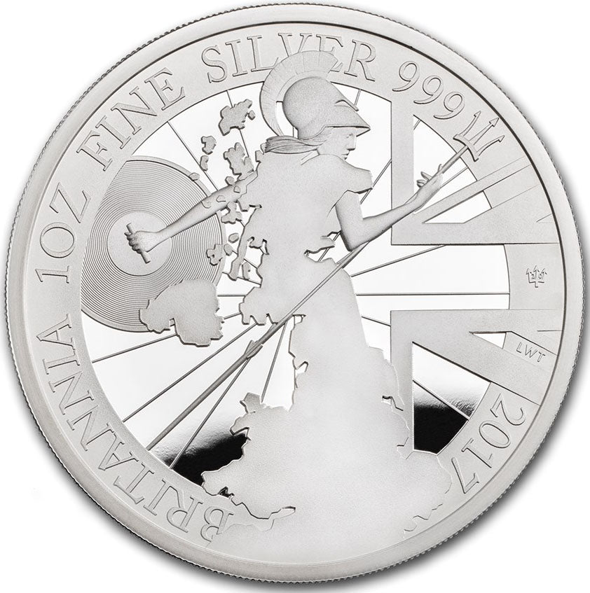 UK 2017 £2 Britannia 1oz Silver Proof Coin