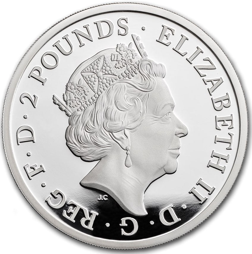 UK 2017 £2 Britannia 1oz Silver Proof Coin