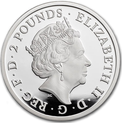 UK 2017 £2 Britannia 1oz Silver Proof Coin