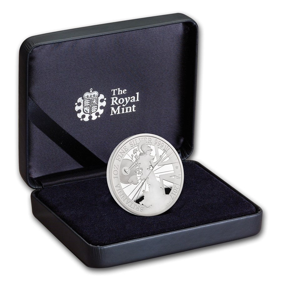 UK 2017 £2 Britannia 1oz Silver Proof Coin