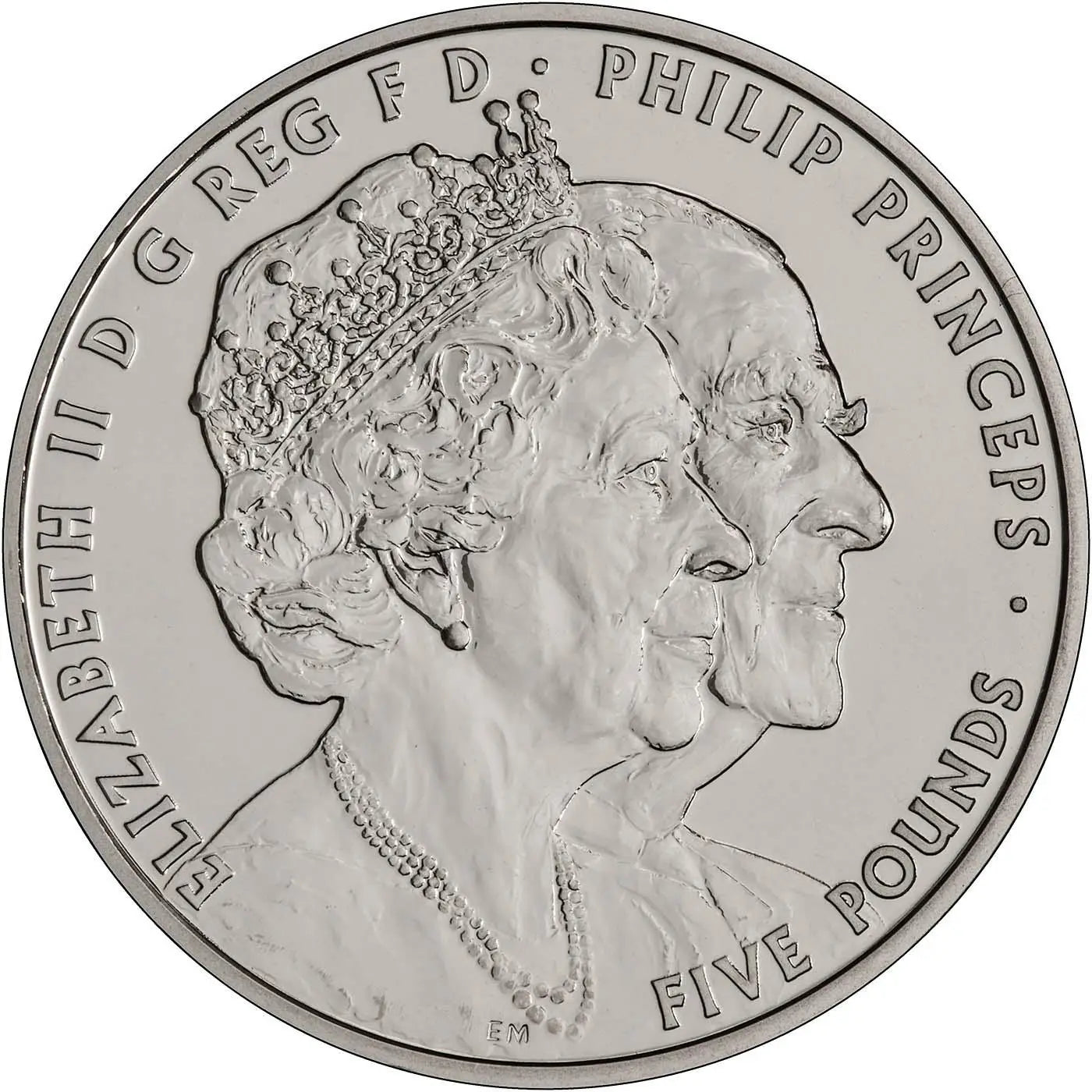 UK 2017 £5 The Platinum Wedding Anniversary Uncirculated Coin