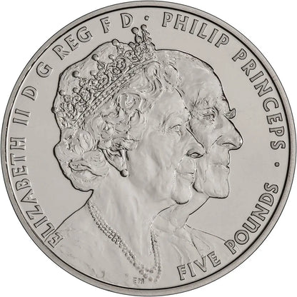UK 2017 £5 The Platinum Wedding Anniversary Uncirculated Coin