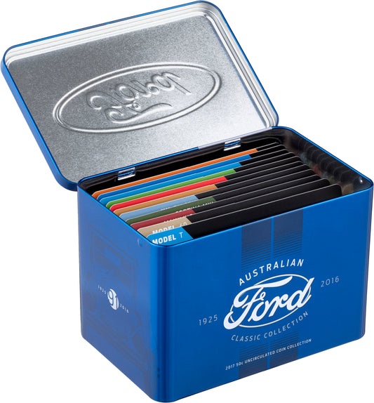 2017 50c Ford Australia Uncirculated 12 Coin Collection with Tin