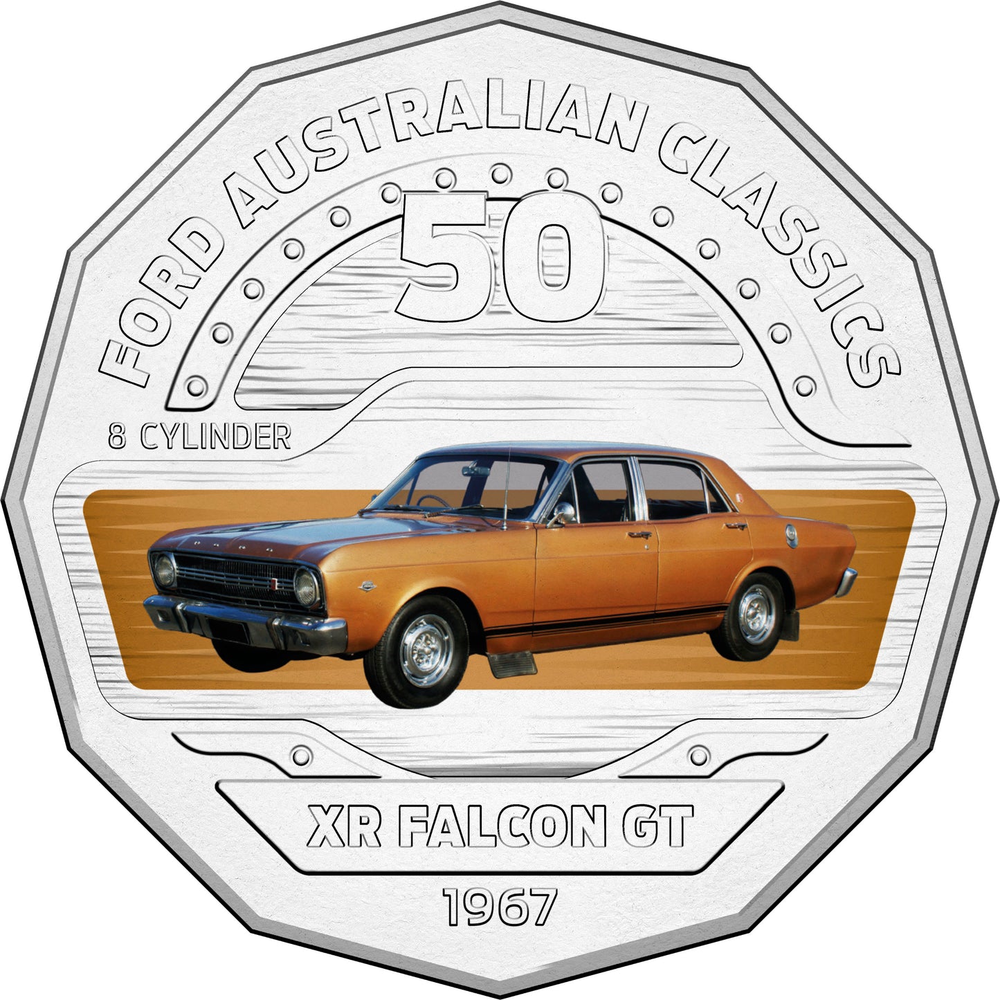 2017 50c Ford Australia Uncirculated 12 Coin Collection with Tin