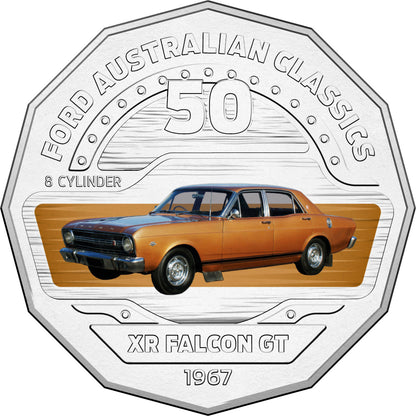 2017 50c Ford Australia Uncirculated 12 Coin Collection with Tin