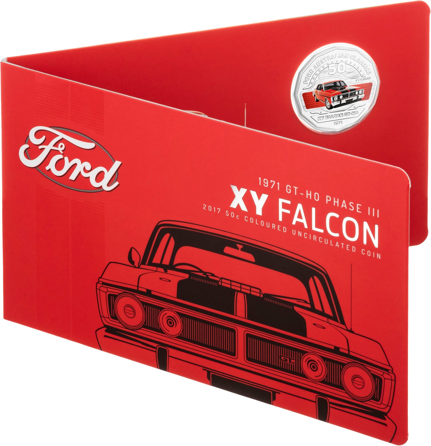 2017 50c Ford Australia Uncirculated 12 Coin Collection with Tin