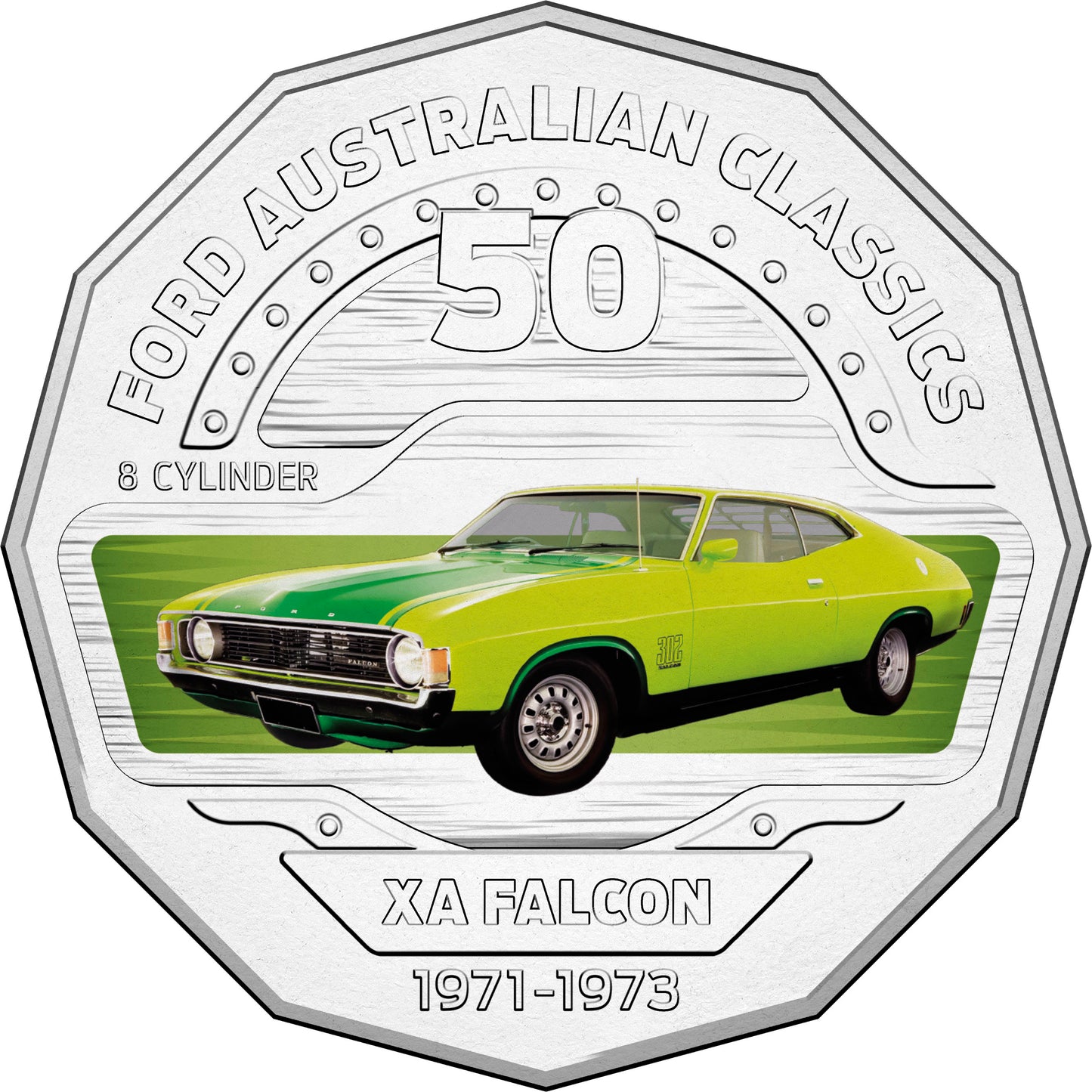 2017 50c Ford Australia Uncirculated 12 Coin Collection with Tin