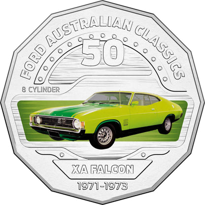 2017 50c Ford Australia Uncirculated 12 Coin Collection with Tin