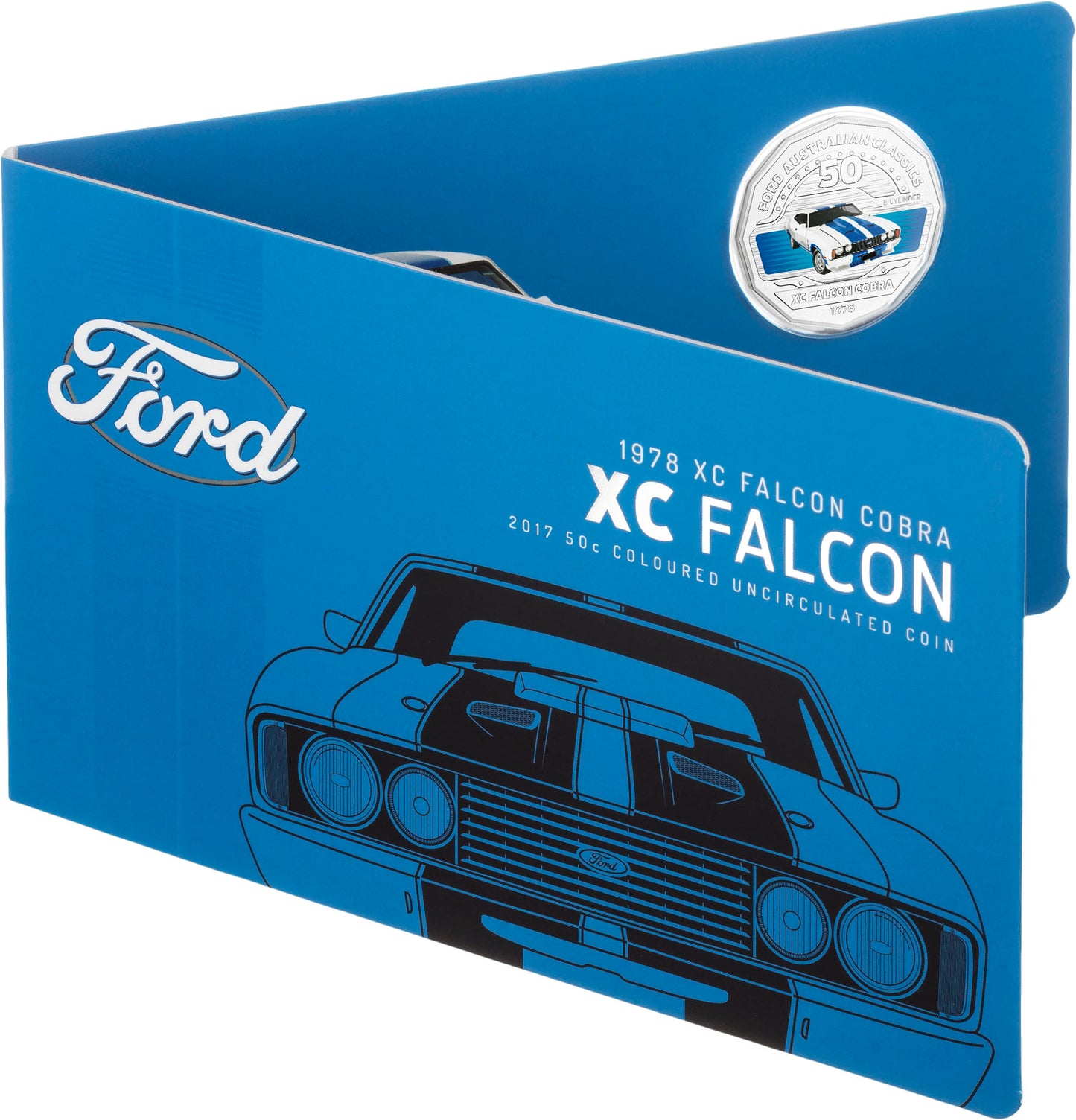 2017 50c Ford Australia Uncirculated 12 Coin Collection with Tin