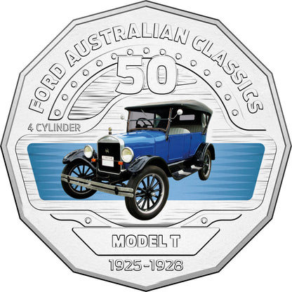 2017 50c Ford Australia Uncirculated 12 Coin Collection with Tin