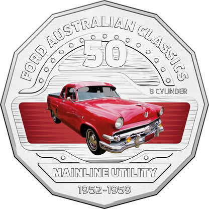 2017 50c Ford Australia Uncirculated 12 Coin Collection with Tin