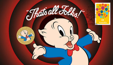 2019 $1 That's All Folks Porky Pig PNC