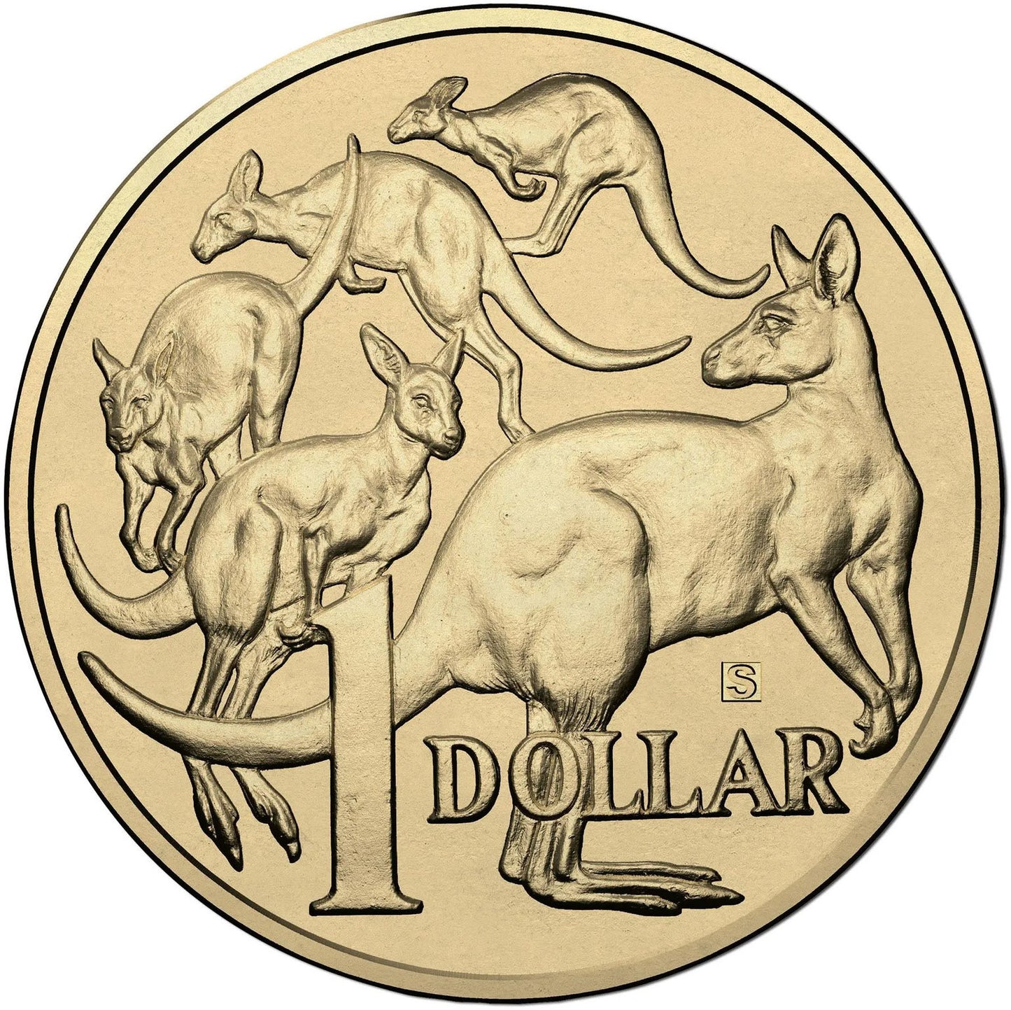 2017 $1 ANDA Sydney Mob of Roos 'S' Privy Mark Uncirculated Coin