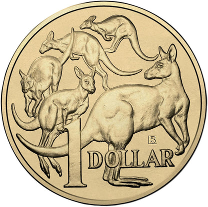 2017 $1 ANDA Sydney Mob of Roos 'S' Privy Mark Uncirculated Coin
