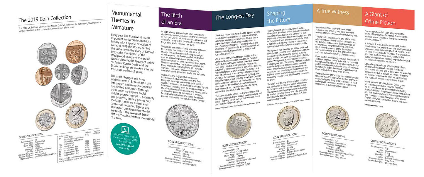 UK 2019 Annual Coin Set
