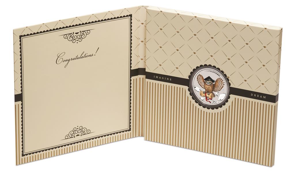 2018 $1 Graduation Celebration 1oz Silver Coloured Coin