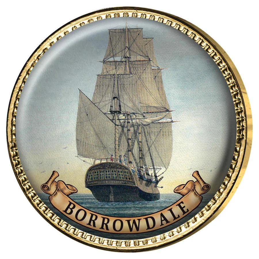 Ships of The First Fleet Gold Plated Halfpenny & Penny Enamel 11 Coin Collection