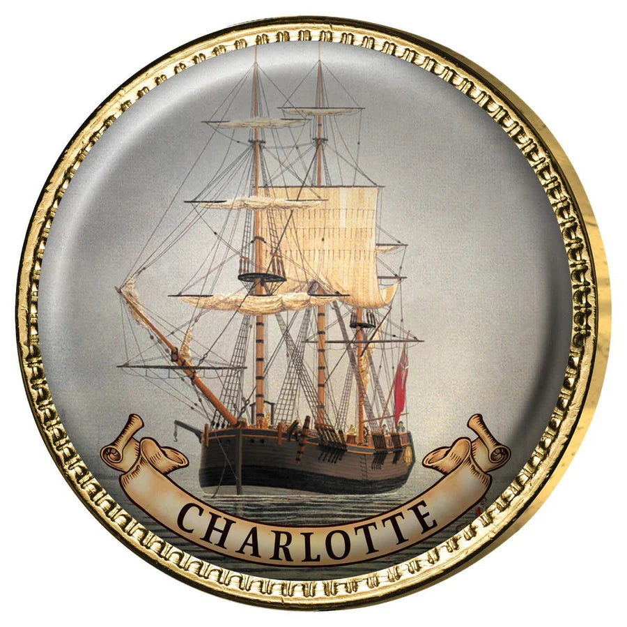 Ships of The First Fleet Gold Plated Halfpenny & Penny Enamel 11 Coin Collection