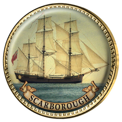 Ships of The First Fleet Gold Plated Halfpenny & Penny Enamel 11 Coin Collection