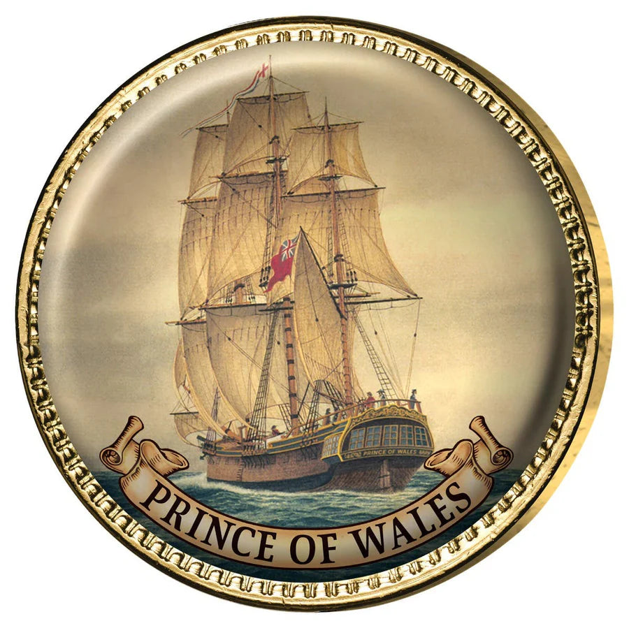 Ships of The First Fleet Gold Plated Halfpenny & Penny Enamel 11 Coin Collection