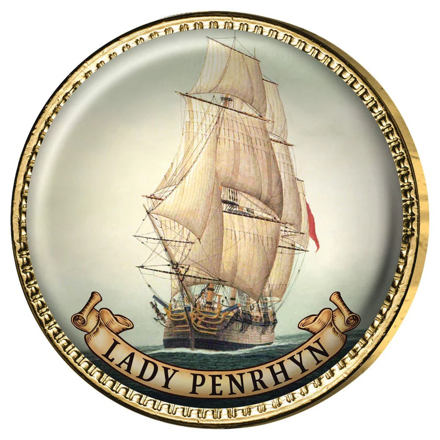 Ships of The First Fleet Gold Plated Halfpenny & Penny Enamel 11 Coin Collection