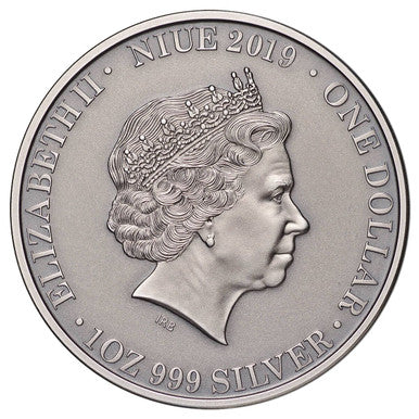 Wedge Tailed Eagle 2019 $1 Ultra-High Relief 1oz Silver Antique Coin