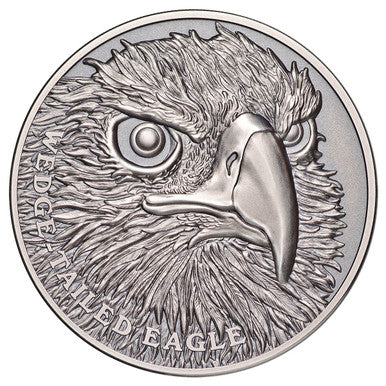 Wedge Tailed Eagle 2019 $1 Ultra-High Relief 1oz Silver Antique Coin
