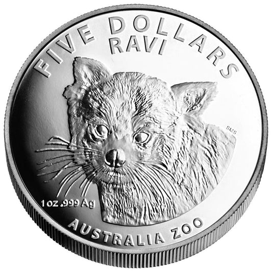 2018 $5 Australia Zoo Ravi Red Panda 1oz Silver High Relief Proof Coin