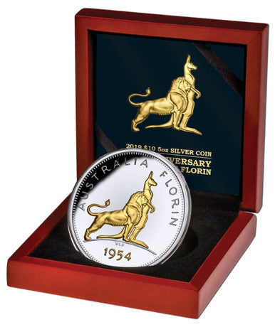 2019 $10 Royal Visit Gold Plated 5oz Silver Proof