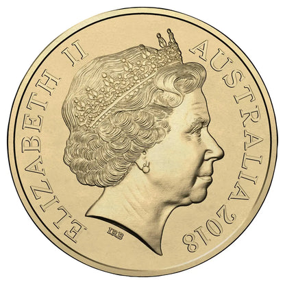 2018 $2 Lest We Forget Eternal Flame Coloured Al-Bronze Uncirculated Coin