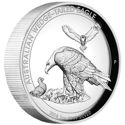 2018 $1 Australian Wedge-Tailed Eagle 1oz Silver High Relief Proof Coin