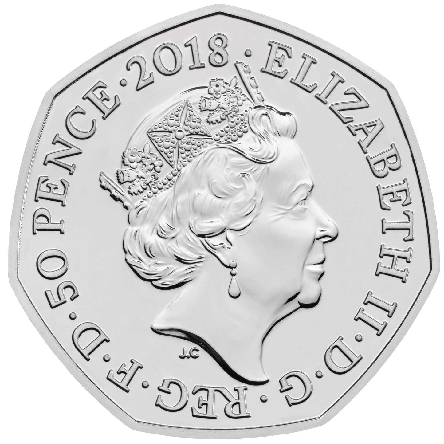 UK 2018 50p Celebrating The 60th Anniversary of Paddington At The Station Uncirculated Coin
