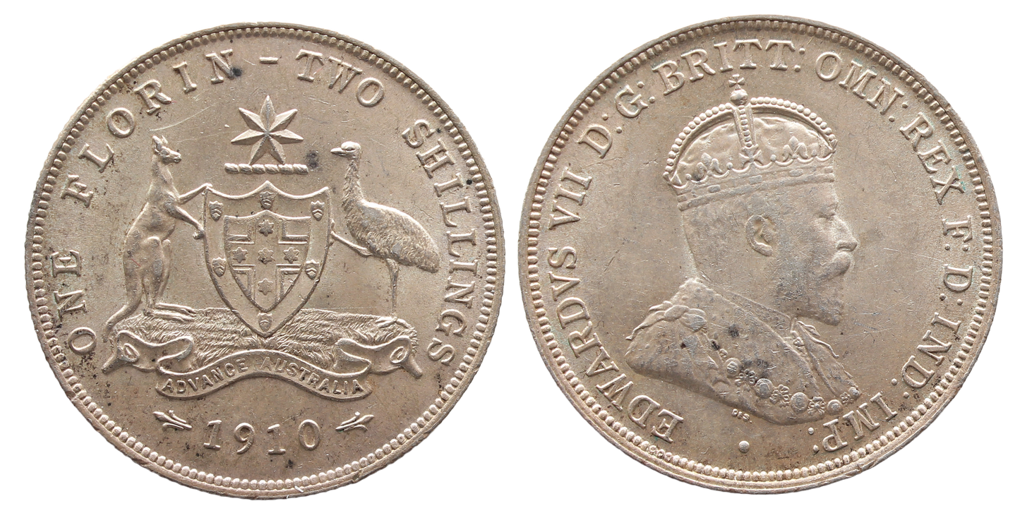 1910 Florin aUNC