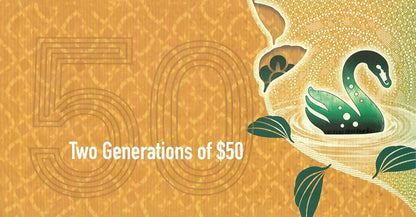 2018 $50 Two Generations of Banknotes Folder