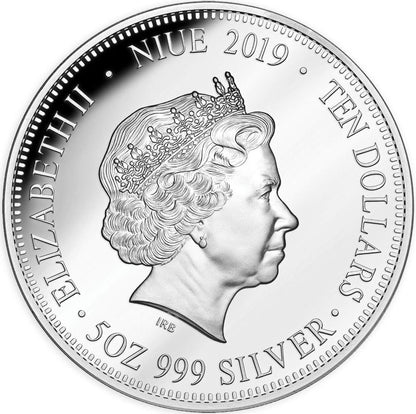 Niue 2019 $10 WMF Australian Dreamtime Selectively Gold Plated 5oz Silver Proof Coin