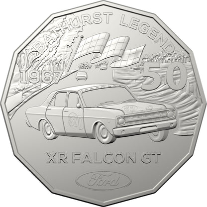 2018 50c Ford High Octane Coloured Uncirculated 7 Coin Collection with Tin